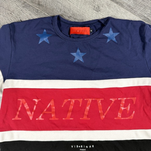 Vie Riche Other - Vie Riche+Paris Men's Xl Black Designer Color Block Pullover T-shirt Multicolor